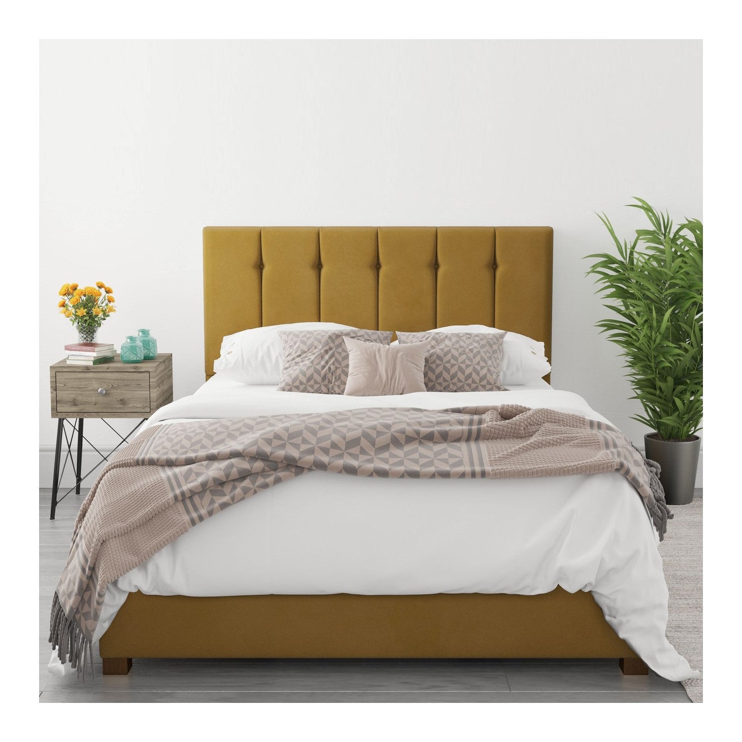 Arizona 50'' Upholstered Bed Frame Britainsleep