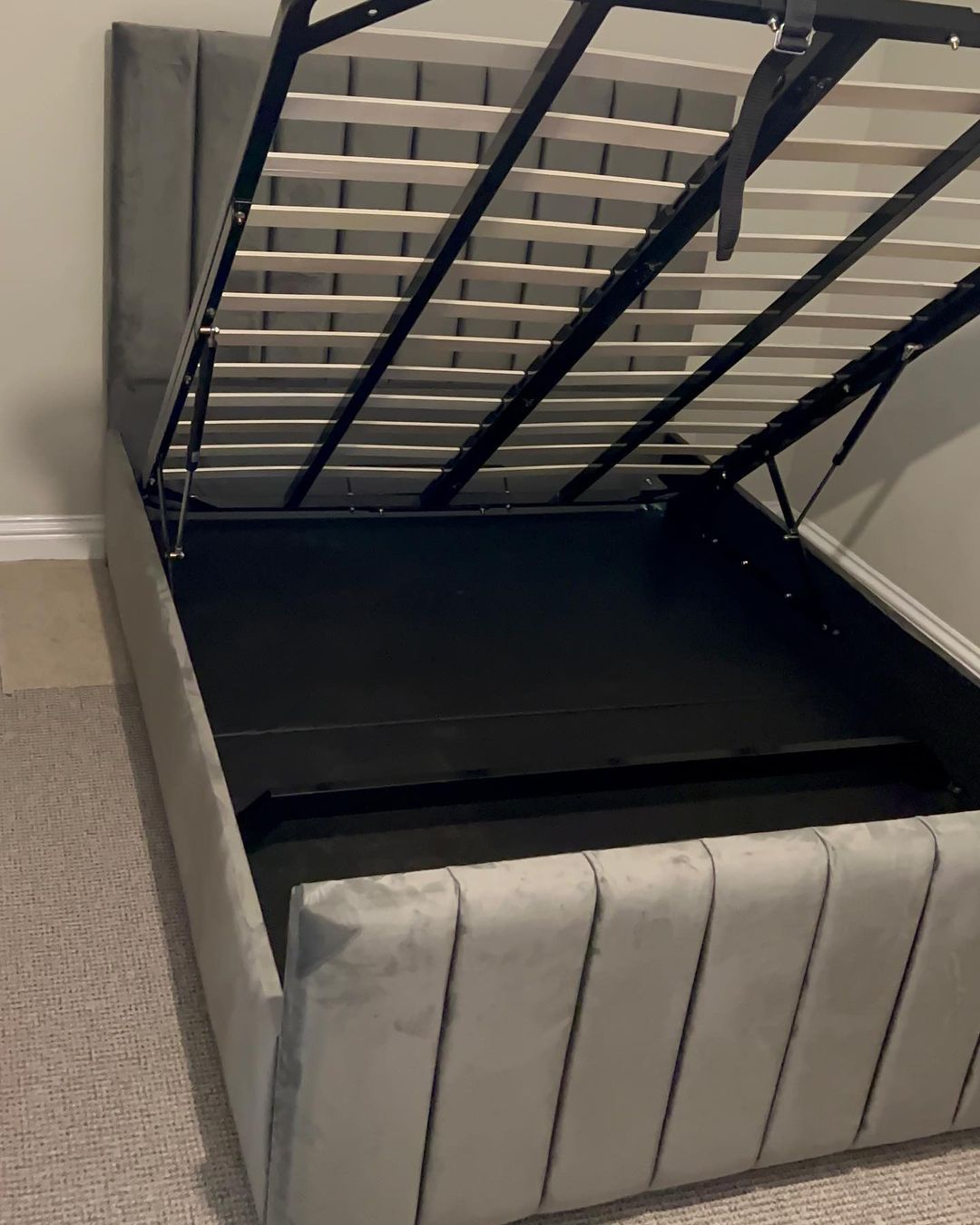 Trafalgar Ottoman Storage Upholstered Bed Britainsleep