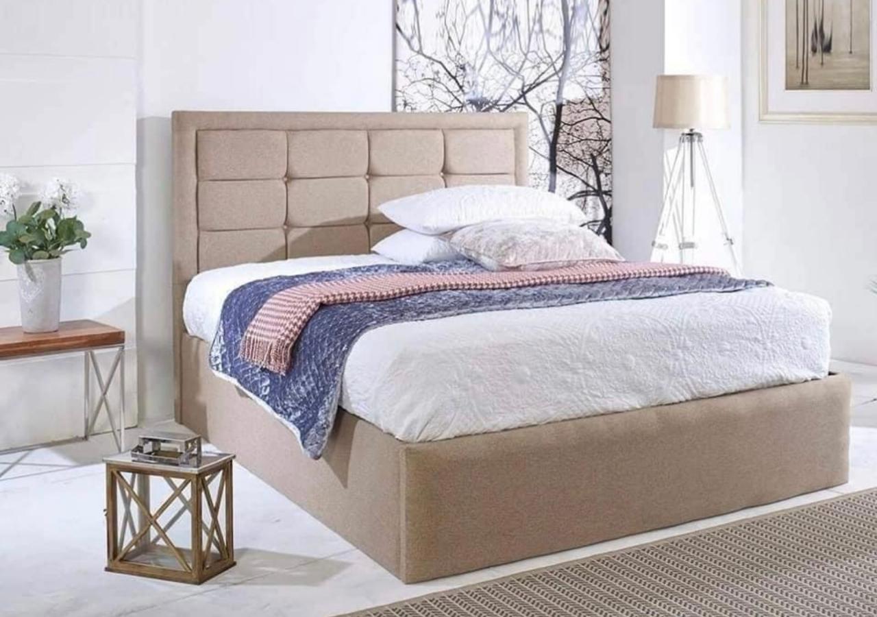 Britainsleep Topps Upholstered Ottoman Storage Bed Frame | Double | Single | Small Double | KingSize | Super King Size Bed Britainsleep