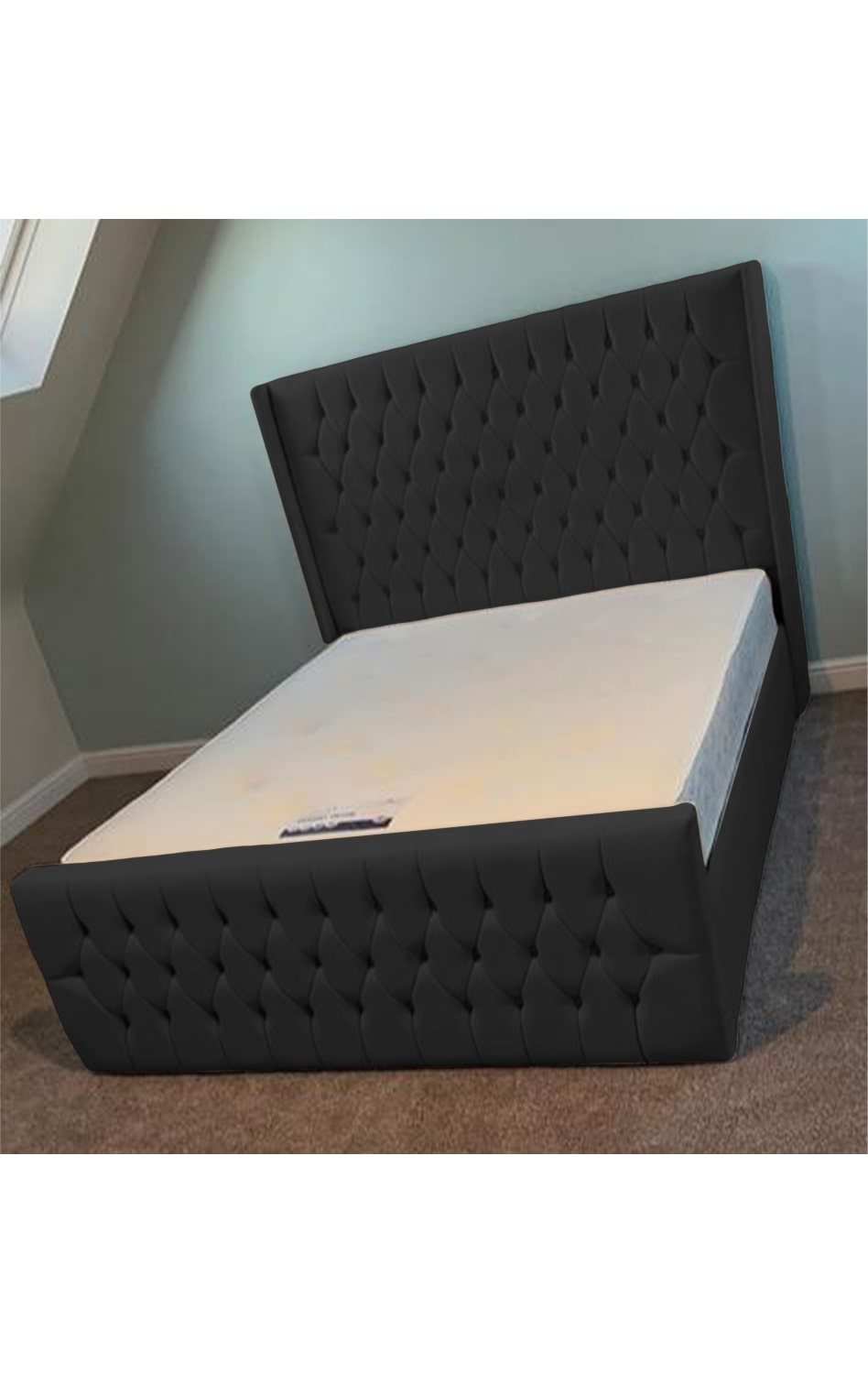 West Wings Upholstered Bed Frame with Ottoman Storage Options Britainsleep