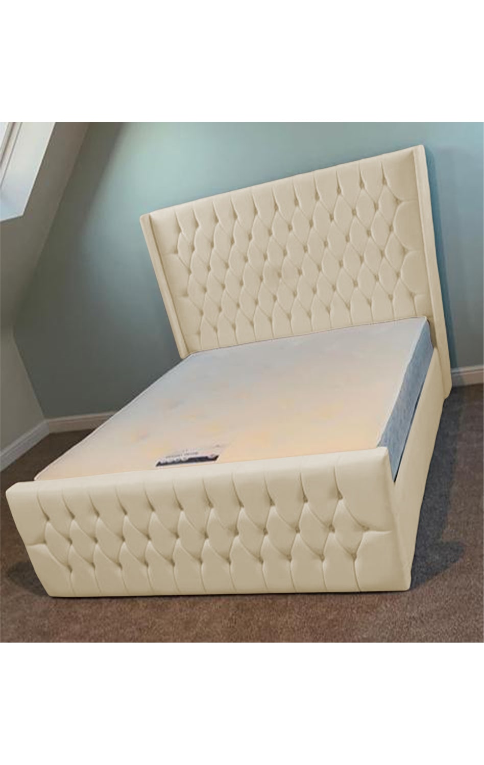 West Wings Upholstered Bed Frame with Ottoman Storage Options Britainsleep