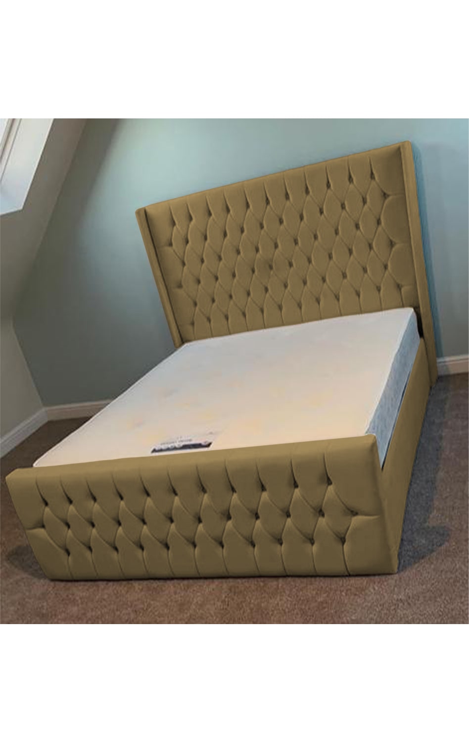 West Wings Upholstered Bed Frame with Ottoman Storage Options Britainsleep