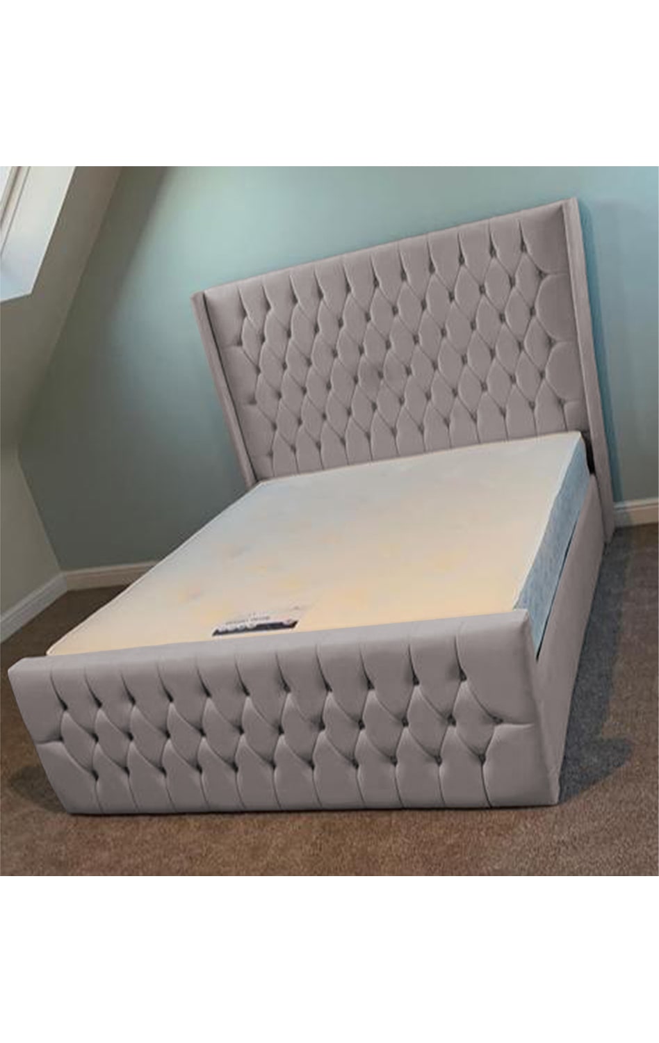 West Wings Upholstered Bed Frame with Ottoman Storage Options Britainsleep