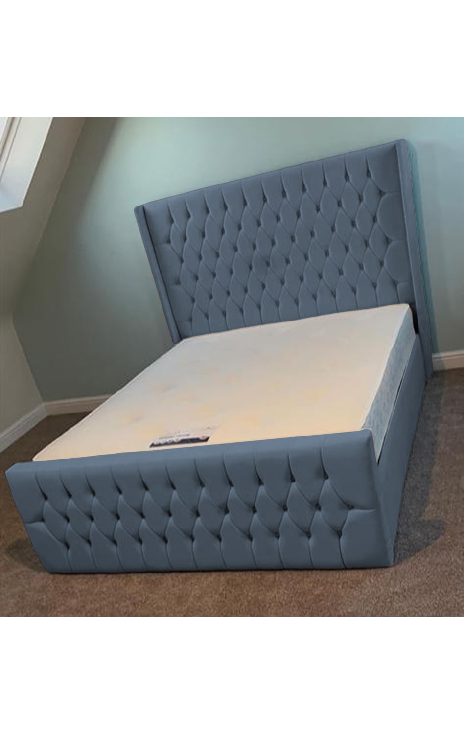 West Wings Upholstered Bed Frame with Ottoman Storage Options Britainsleep