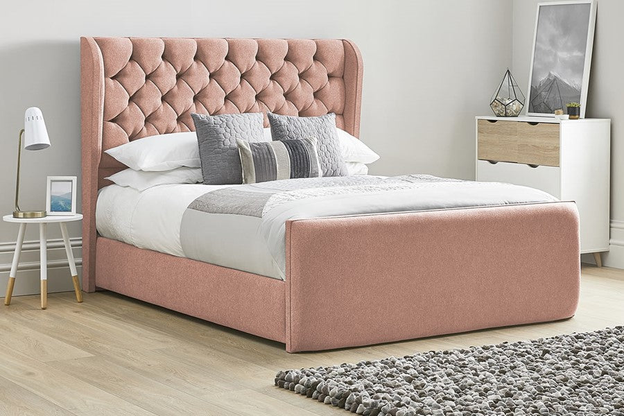 Omega Wing Upholstered Bed Britainsleep