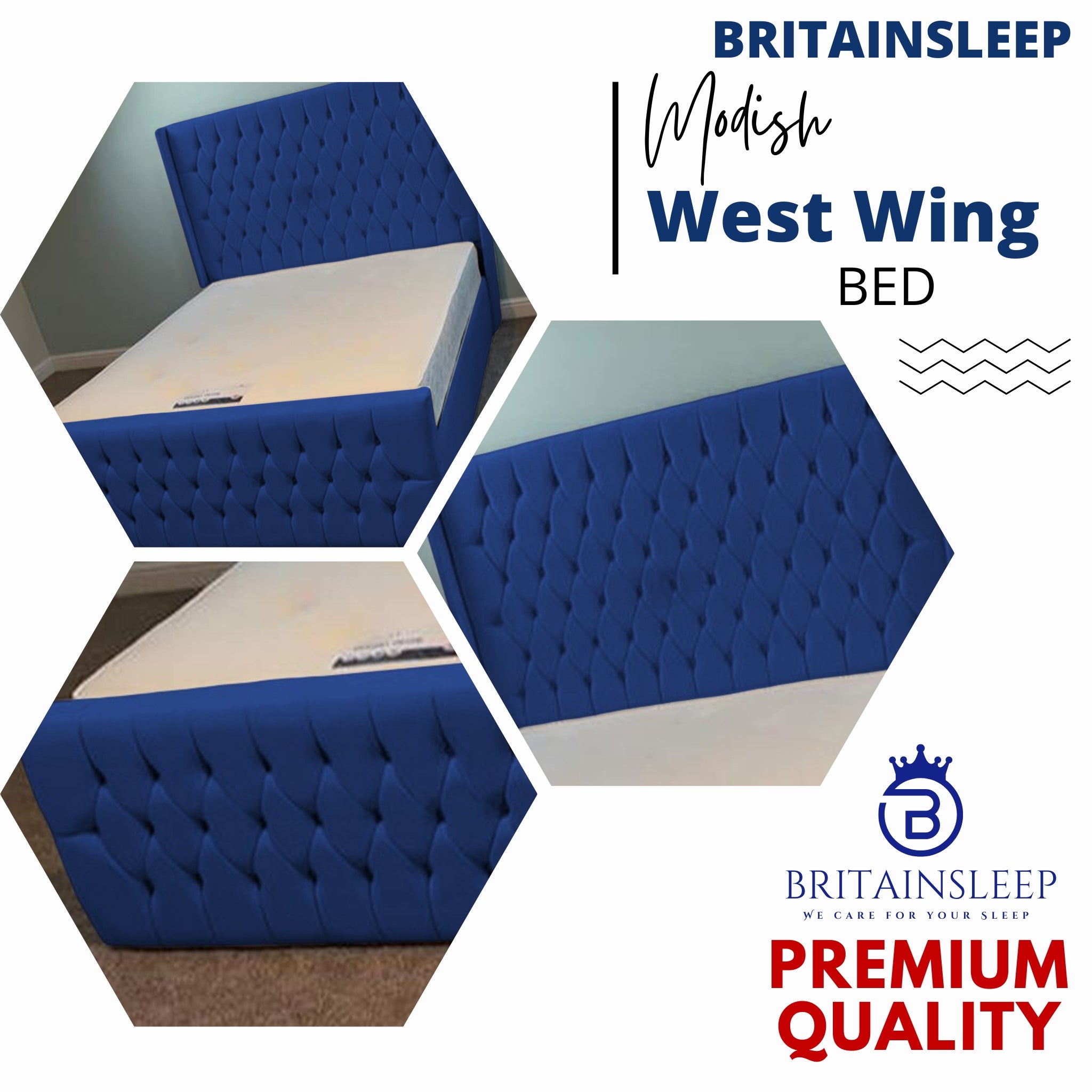 West Wings Upholstered Bed Frame with Ottoman Storage Options Britainsleep