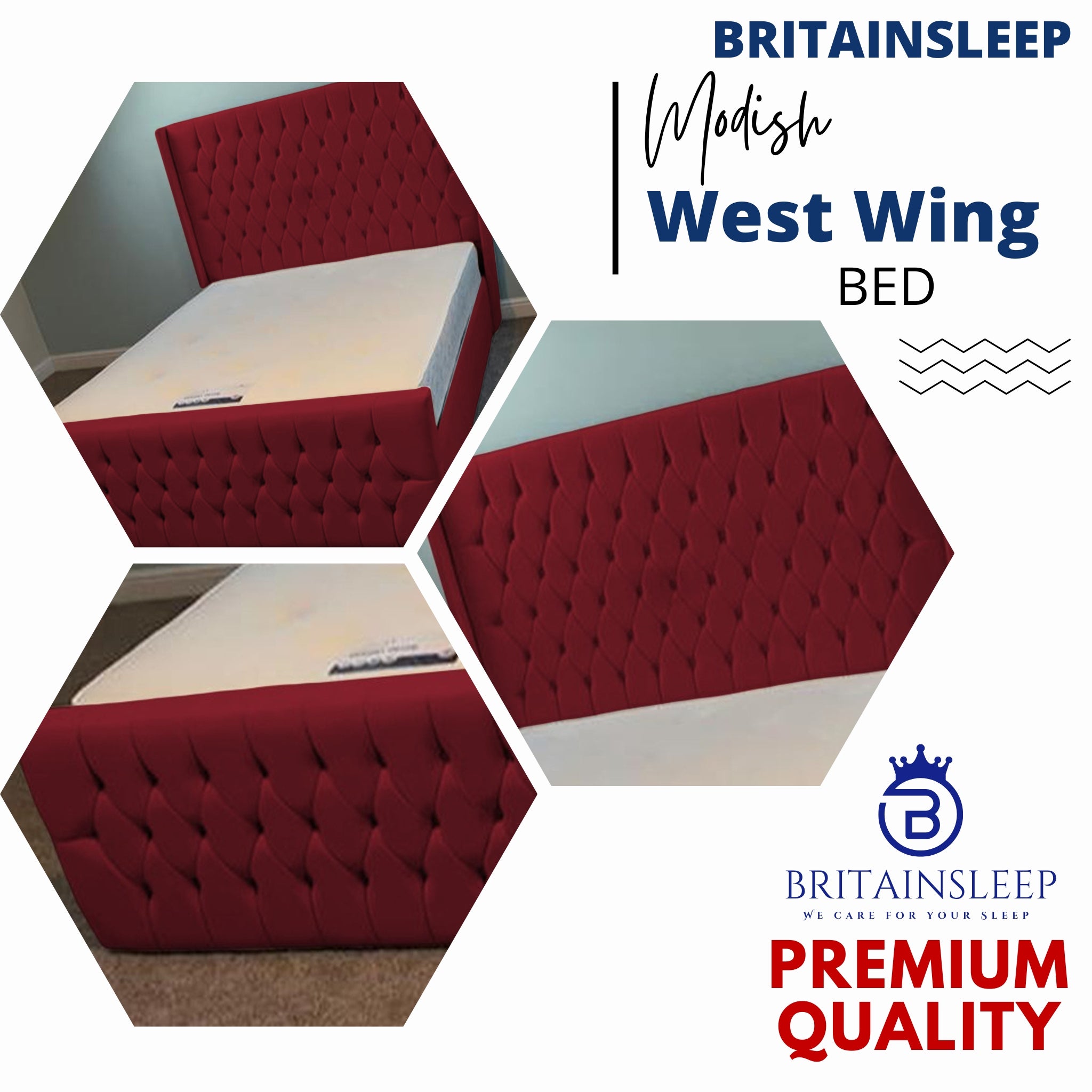 West Wings Upholstered Bed Frame with Ottoman Storage Options Britainsleep
