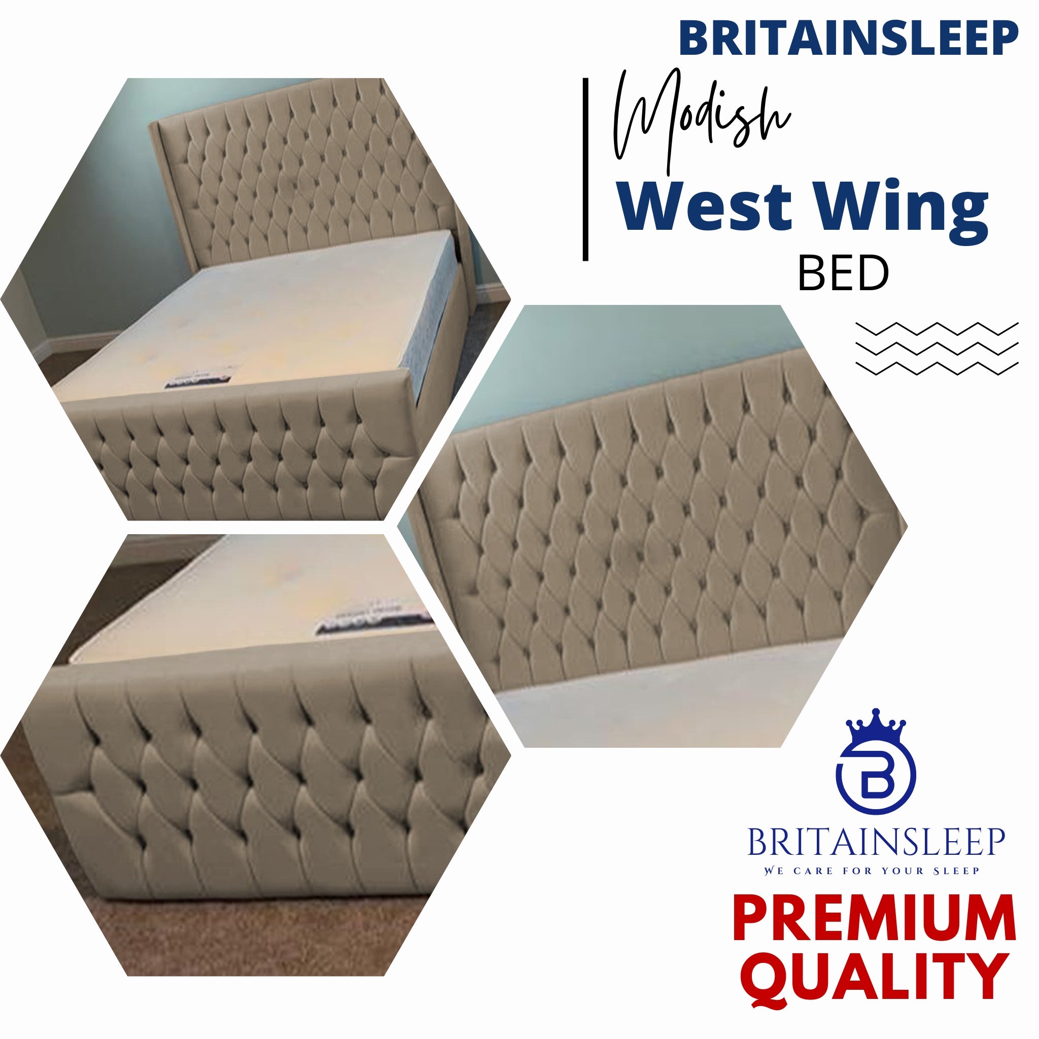 West Wings Upholstered Bed Frame with Ottoman Storage Options Britainsleep
