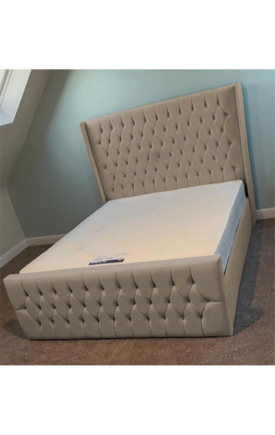 West Wings Upholstered Bed Frame with Ottoman Storage Options Britainsleep