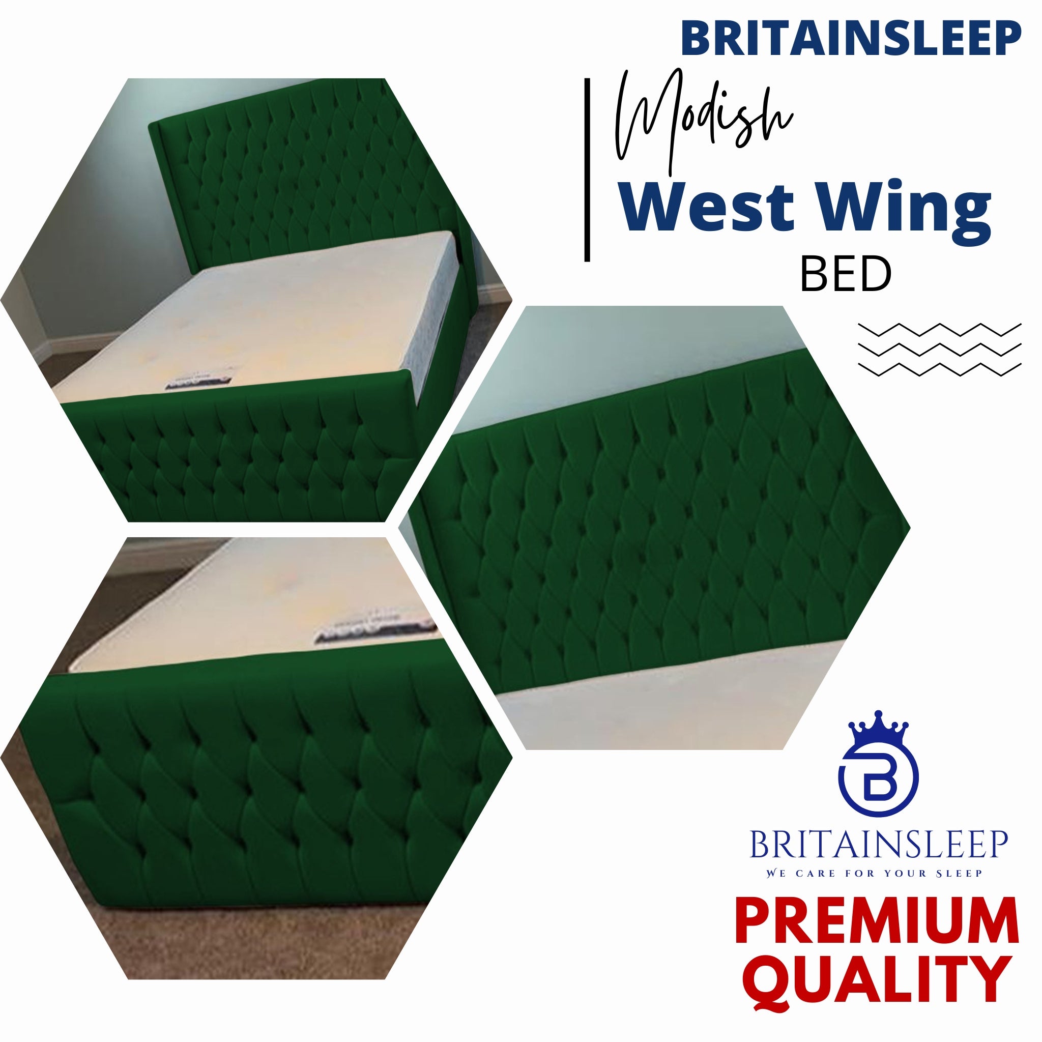 West Wings Upholstered Bed Frame with Ottoman Storage Options Britainsleep
