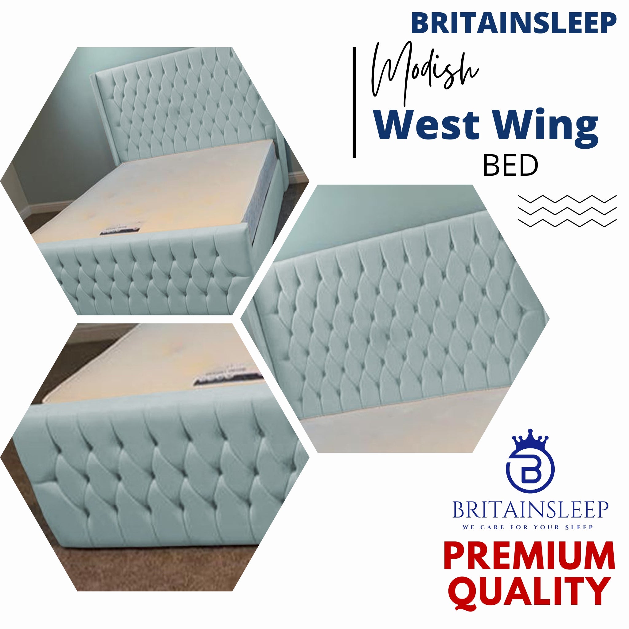 West Wings Upholstered Bed Frame with Ottoman Storage Options Britainsleep
