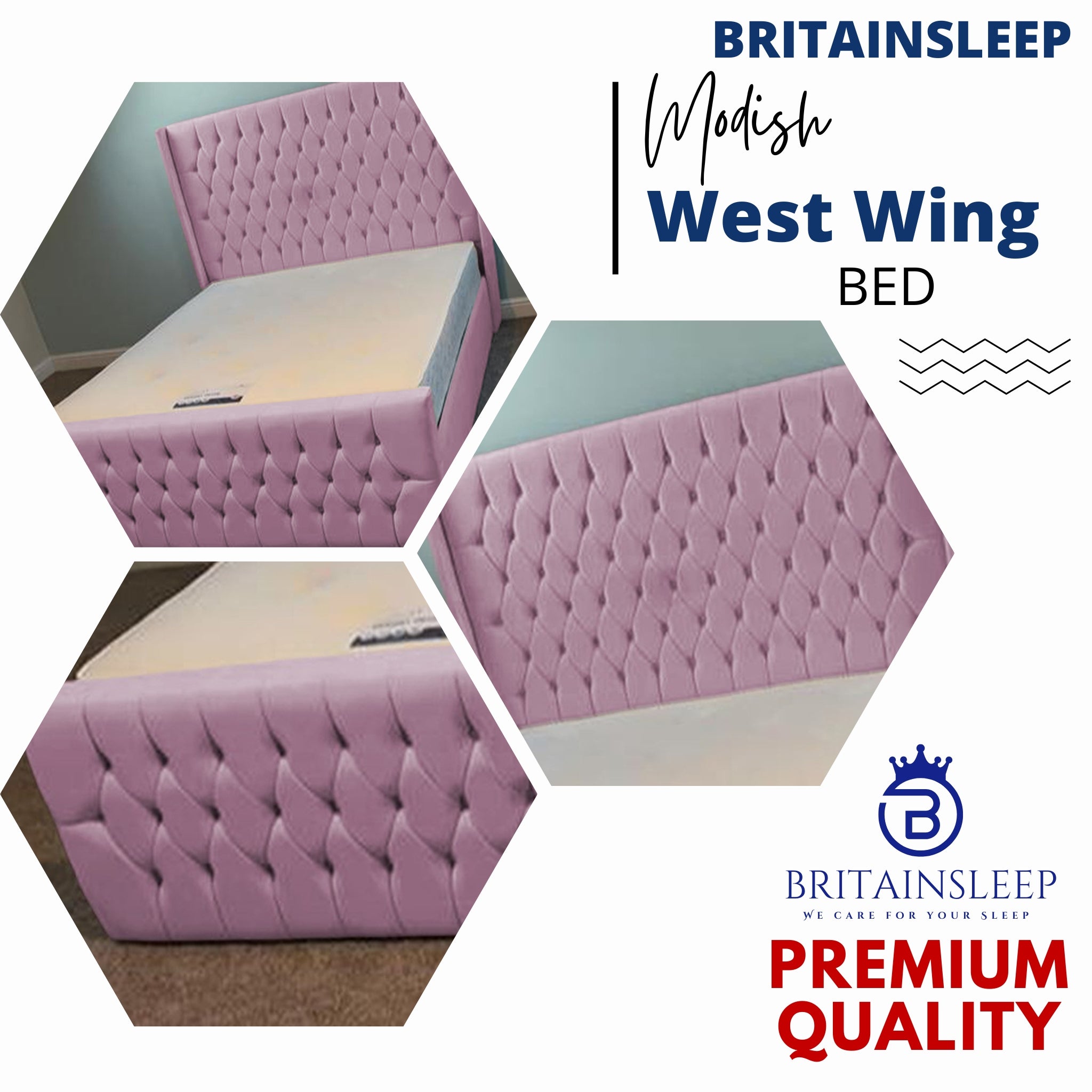 West Wings Upholstered Bed Frame with Ottoman Storage Options Britainsleep
