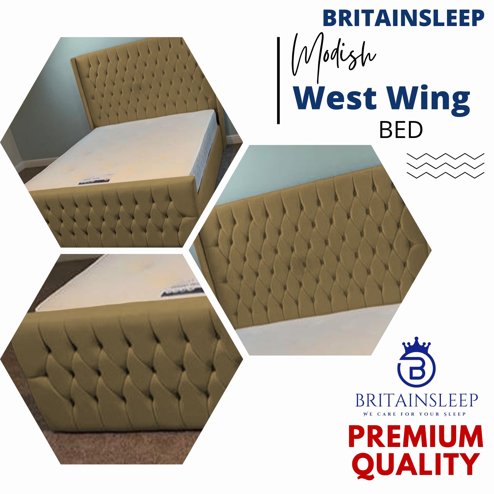 West Wings Upholstered Bed Frame with Ottoman Storage Options Britainsleep