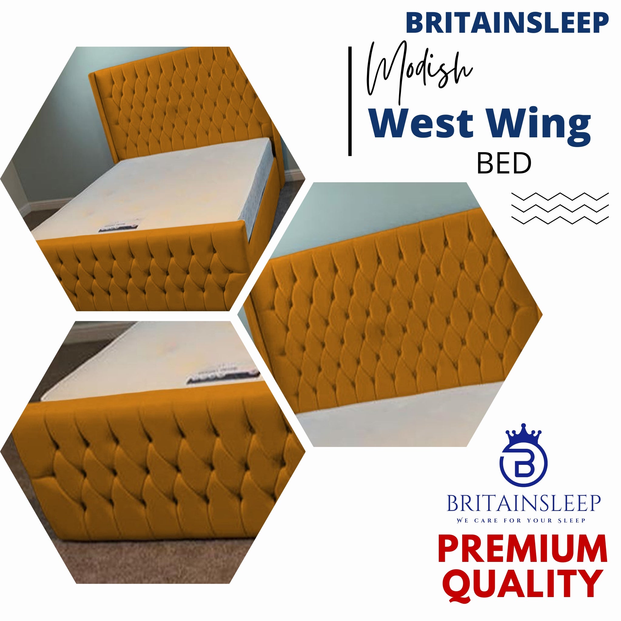West Wings Upholstered Bed Frame with Ottoman Storage Options Britainsleep