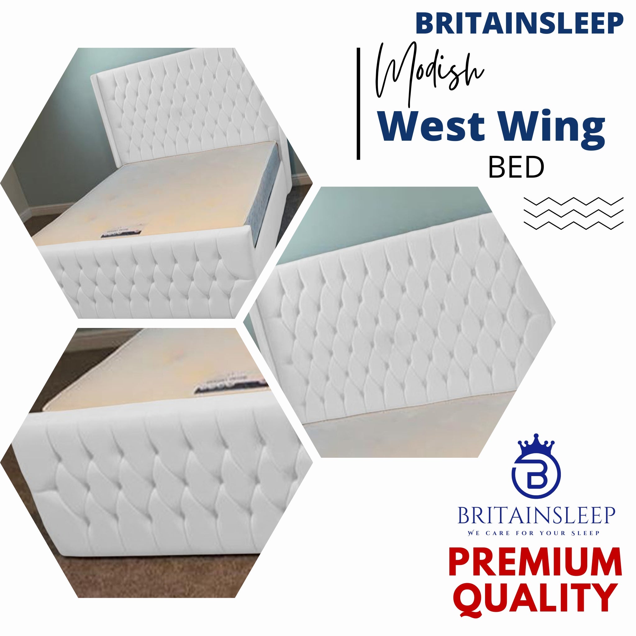 West Wings Upholstered Bed Frame with Ottoman Storage Options Britainsleep