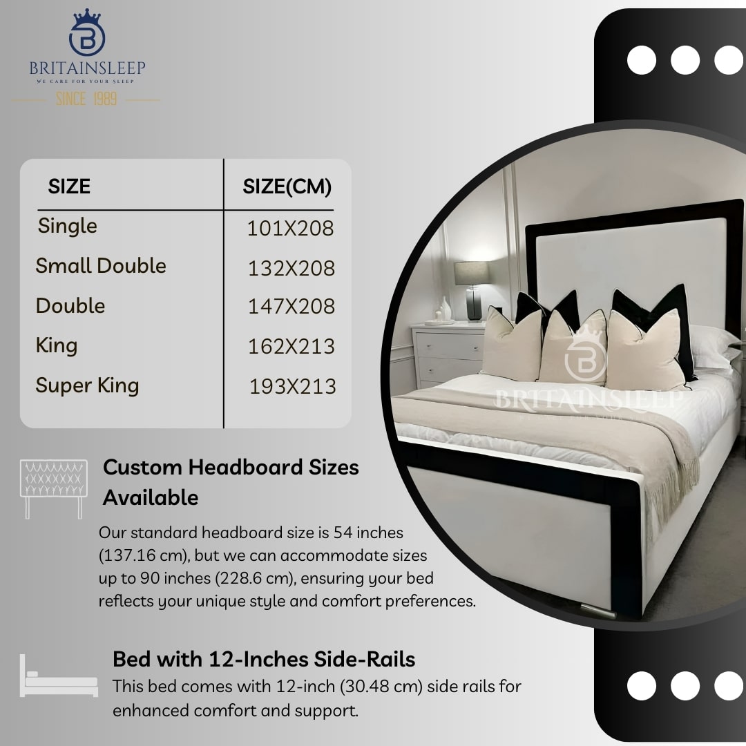 Imperial Upholstered Ottoman Storage Bed Frame | Double | Single | Small Double | KingSize | Super King Size Bed Britainsleep