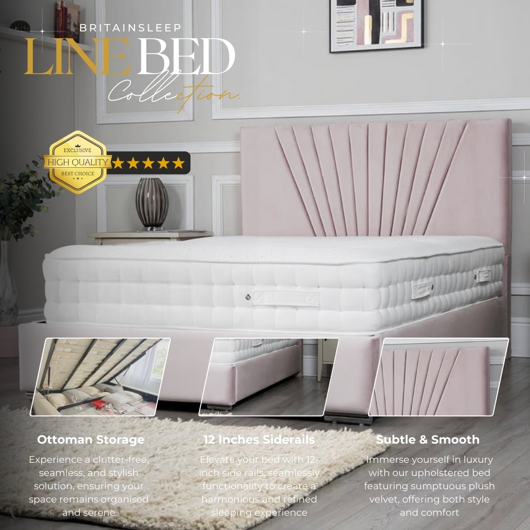 Lexie 50'' Upholstered Bed Frame/Ottoman Storage Bed Britainsleep