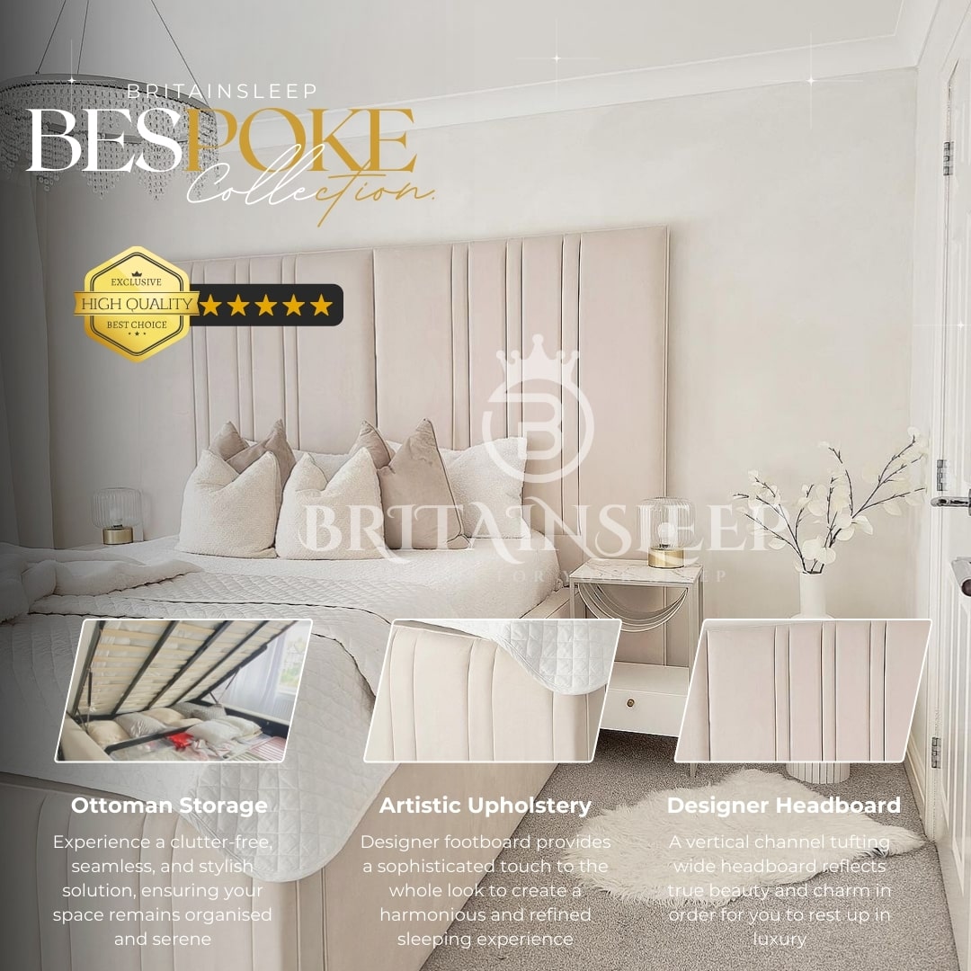 Restive Double Panel Luxury Bed Frame Britainsleep