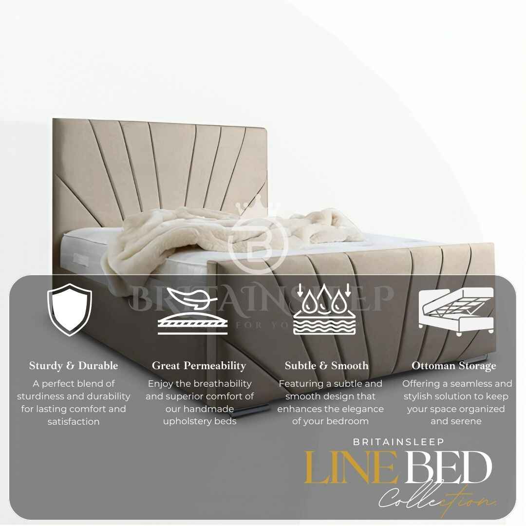 Briana Upholstered Bed Frame Britainsleep