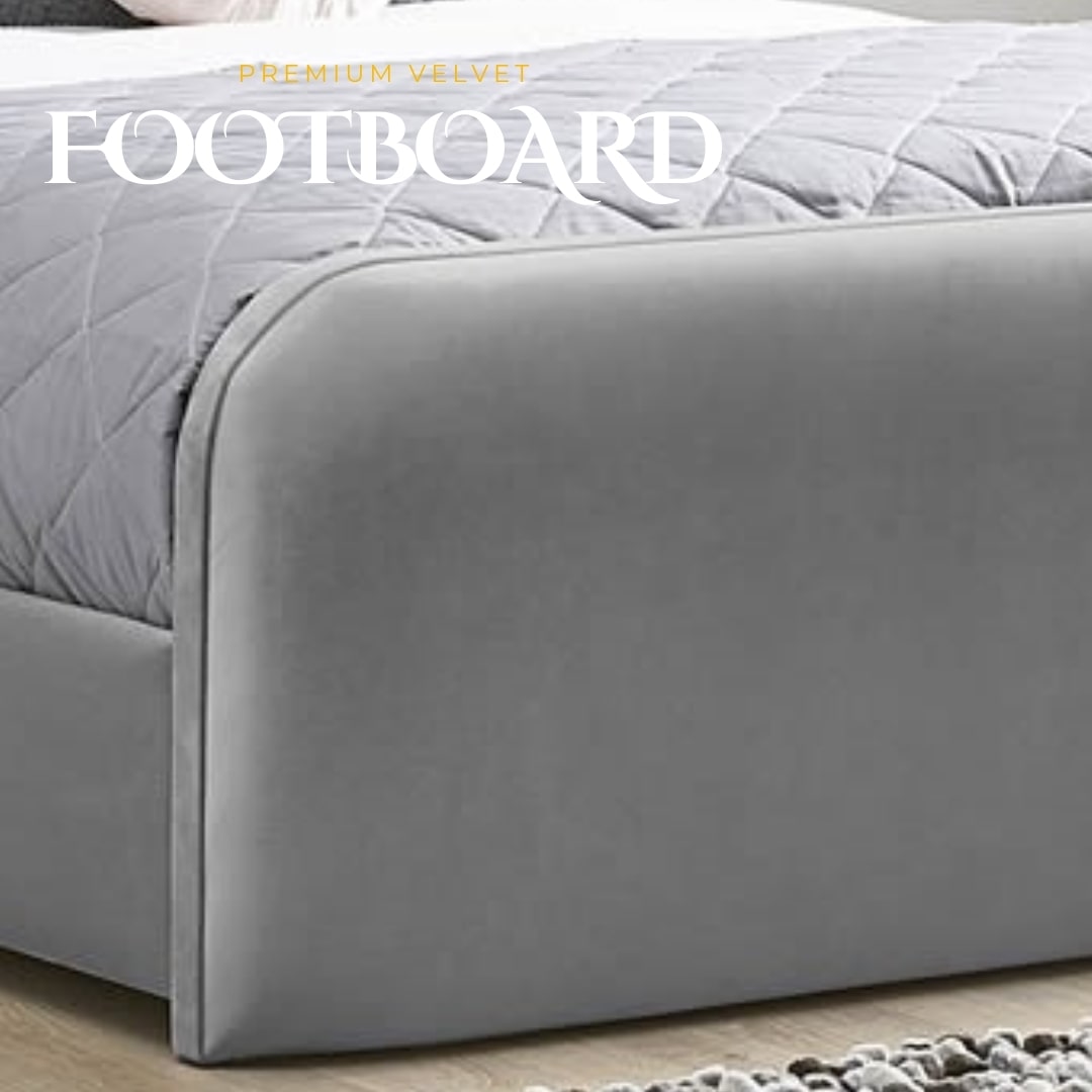 Cambridge Luxury Padded  Chesterfield Ottoman Upholstered Storage Bed Britainsleep