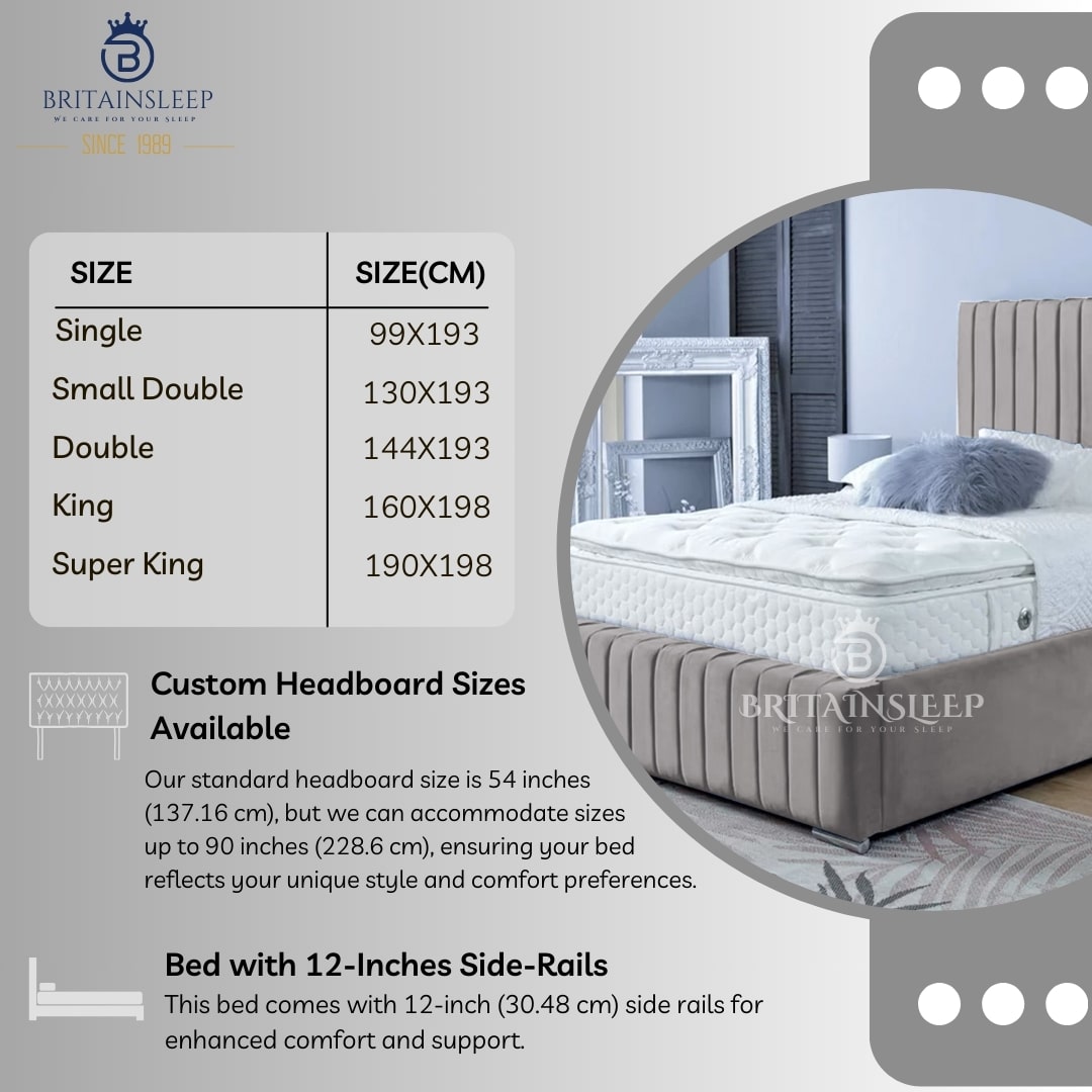 Euphoria Upholstered Bed Frame Britainsleep