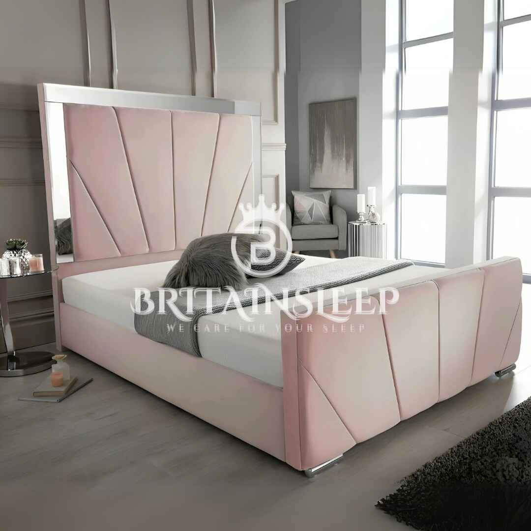 Britainsleep Luxe Elegance Upholstered Ottoman Storage Bed Frame | Double | Single | Small Double | KingSize | Super King Size Bed Britainsleep