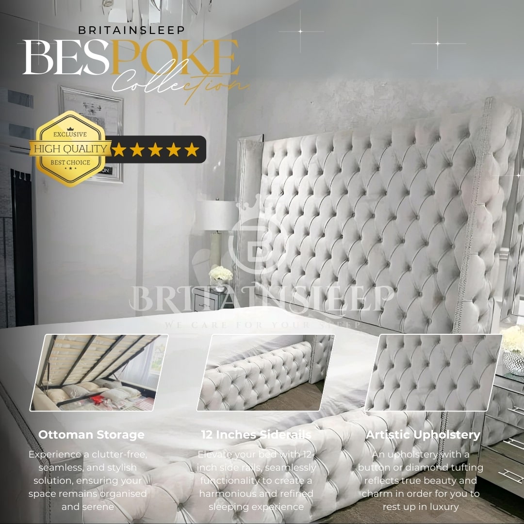 Luxury Studded Frankfurt Bed Frame Britainsleep