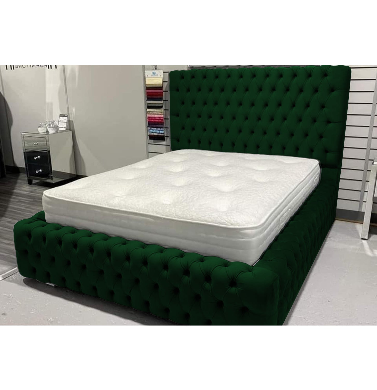 Copy of The Regal Ambassador Upholstered Bed Frame with Ottoman Storage Options Britainsleep