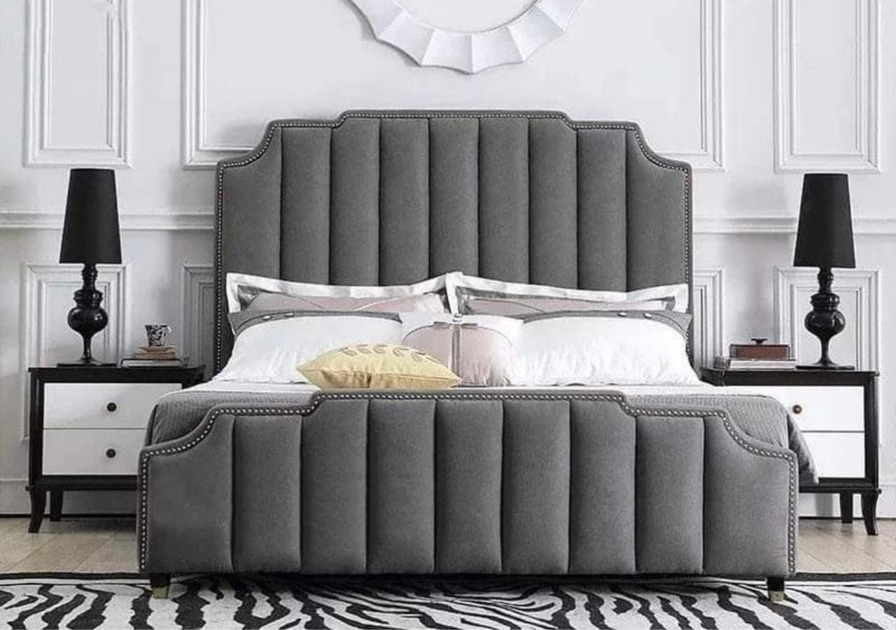 Crown Studded Ottoman Upholstered Bed Britainsleep