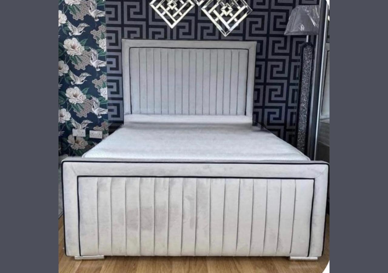 Oxford Piping Upholstered Bed Britainsleep
