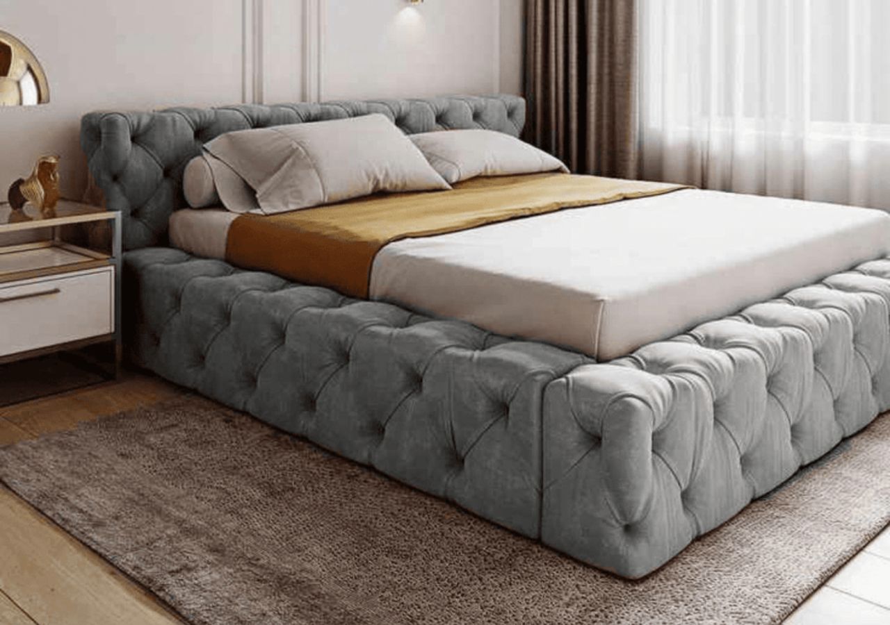 39'' Headboard Whittier Luxury Upholstered Bed Britainsleep
