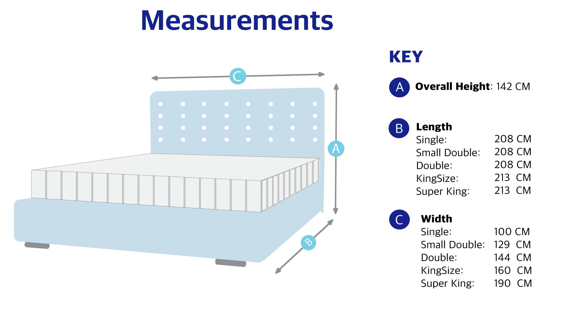 Queen Town Double Studded 50'' Wing Ottoman Storage Bed Frame | Double | Single | Small Double | KingSize | Super King Size Bed Britainsleep