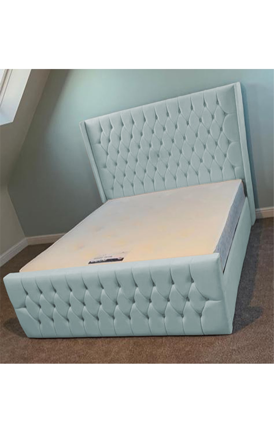 West Wings Upholstered Bed Frame with Ottoman Storage Options Britainsleep