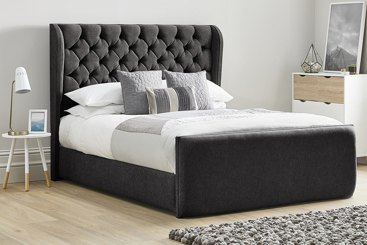 Omega Wing Upholstered Bed Britainsleep